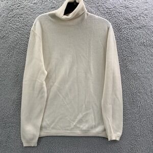 NORDSTROM Sweater Womens Large Top Cashmere Creme White